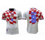 1998 Croatia Retro Home Soccer Jersey Shirt SUKER #9