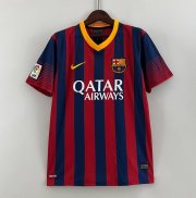 2013-14 Barcelona Retro Home Soccer Jersey Shirt