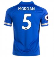 2020-21 Leicester City Home Soccer Jersey Shirt WES MORGAN #5