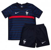 Kids France 2020 EURO Home Soccer Kit (Jersey + Shorts)