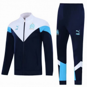 2021-22 Marseille Borland White Training Kits Jacket with Pants