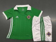 Kids Northern Ireland Home 2018 World Cup Soccer Shirt With Shorts