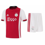 Kids Ajax 2019-20 Home Soccer Shirt With Shorts