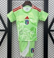 2025 Italy Away Kids Soccer Kits Shirt With Shorts