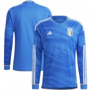 2023-24 Italy Long Sleeve Home Soccer Jersey Shirt