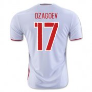 2016 Russia Dzagoev 17 Away Soccer Jersey