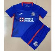 Kids Cruz Azul 2020/21 Home Soccer Kits Shirt With Shorts
