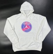 2022-23 PSG White Hoodie Sweatshirt