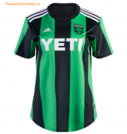 2021-22 Austin FC Women Home Green Black Soccer Jersey Shirt