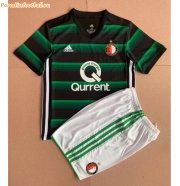 Kids 2017-18 Feyenoord Retro Away Green Soccer Kits Shirt With Shorts
