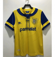 1993-95 Parma Calcio Retro Yellow Away Soccer Jersey Shirt