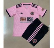 Kids Sheffield United FC 2020-21 Away Soccer Kits Shirt With Shorts