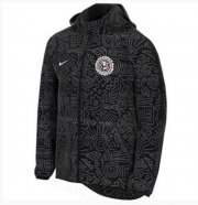 2021-22 Club America Black Windbreaker Hoodie Jacket