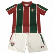 Kids Fluminense 2019-20 Home Soccer Shirt With Shorts