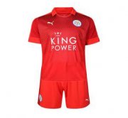 Kids Leicester City 2016-17 Away Soccer Shirt With Shorts