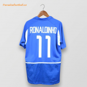 2002 Brazil Retro Away Soccer Jersey Shirt RONALDINHO #11