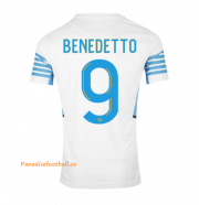 2021-22 Marseille Home Soccer Jersey Shirt with BENEDETTO 9 printing