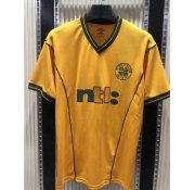 2001-02 Celtic Retro Yellow Away Soccer Jersey Shirt