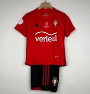 2023-24 Osasuna Kids Copa del Rey Cup Soccer Kits Shirt With Shorts