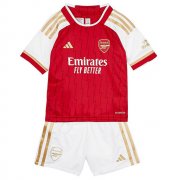 2023-24 Arsenal Kids Home Soccer Kits Shirt With Shorts