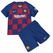 Kids Barcelona 2019-20 Home Soccer Shirt With Shorts