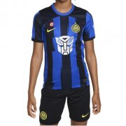 2023-24 Inter Milan Kids Special Home Soccer Kits Shirt With Shorts