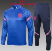 2020 England Kids/Youth Blue Training Kits Sweat Shirt and Pants