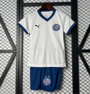 2025-26 Esporte Clube Bahia Kids Home Soccer Kits Shirt With Shorts