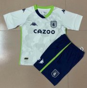 Kids Aston Villa FC 2020-21 Third Away Soccer Kits Shirt With Shorts