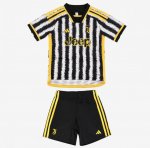 Kids/Youth 2023-24 Juventus Home Soccer Kits Shirt With Shorts