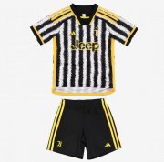 Kids/Youth 2023-24 Juventus Home Soccer Kits Shirt With Shorts