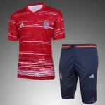 2017-18 Bayern Munich Red Training Shirt with Pants