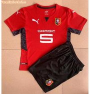 2021-22 Stade Rennais Kids Home Soccer Kits Shirt with Shorts