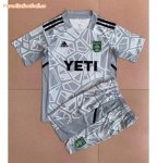 Kids Austin FC 2022-23 Grey Goalkeeper Soccer Kits Shirt With Shorts