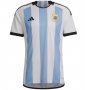 2022 World Cup Argentina Home Soccer Jersey Shirt