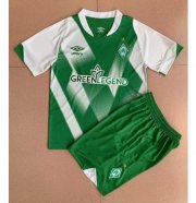 Kids 2022-23 Werder Bremen Home Soccer Kits Shirt With Shorts