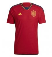 2022 World Cup Spain Home Soccer Jersey Shirt Player Version