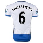2015-16 Newcastle United WILLIAMSON 6 Home Soccer Jersey