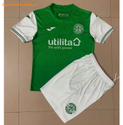 2021-22 Hibernian Kids Home Soccer Kits Shirt with Shorts