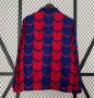 2024-25 Barcelona Blue Red Reversible Trench Coat Jacket