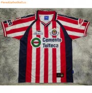 1999-2000 Chivas C.D. Guadalajara Retro Home Soccer Jersey Shirt
