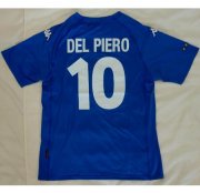 2000 Italy Retro Home Soccer Jersey Shirt DEL PIERO #10