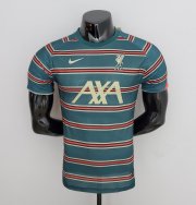 2022-23 Liverpool Green Training Shirt Player Version