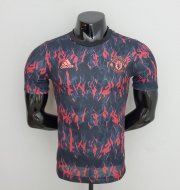 2022-23 Manchester United Black Red Training Shirt Player Version