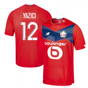 2020-21 LOSC Lille Home Soccer Jersey Shirt YAZICI #12