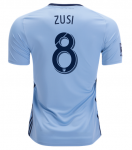 Graham Zusi #8 2019-20 Sporting Kansas City Home Soccer Jersey Shirt