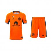 2023-24 Inter Milan Kids Third Away Soccer Kits Shirt With Shorts