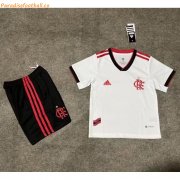 2022-23 Kids Flamengo Away Soccer Kits Shirt With Shorts