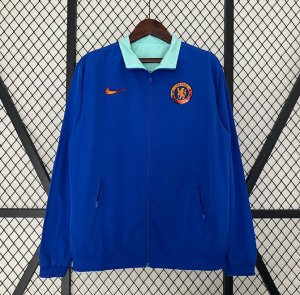 2023-24 Chelsea Blue Reversible Trench Coat Jacket