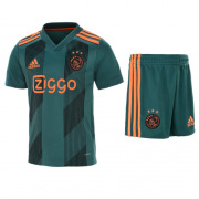Kids Ajax 2019-20 Away Soccer Shirt With Shorts